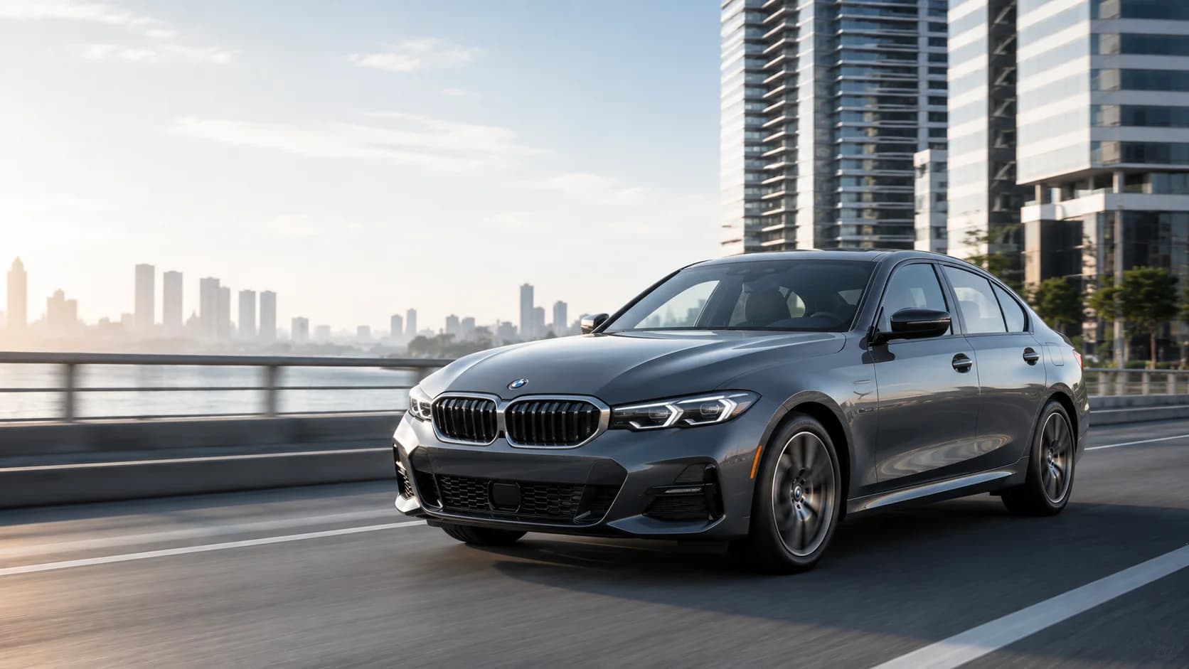 2026 BMW 3 Series Sedan front three-quarter view