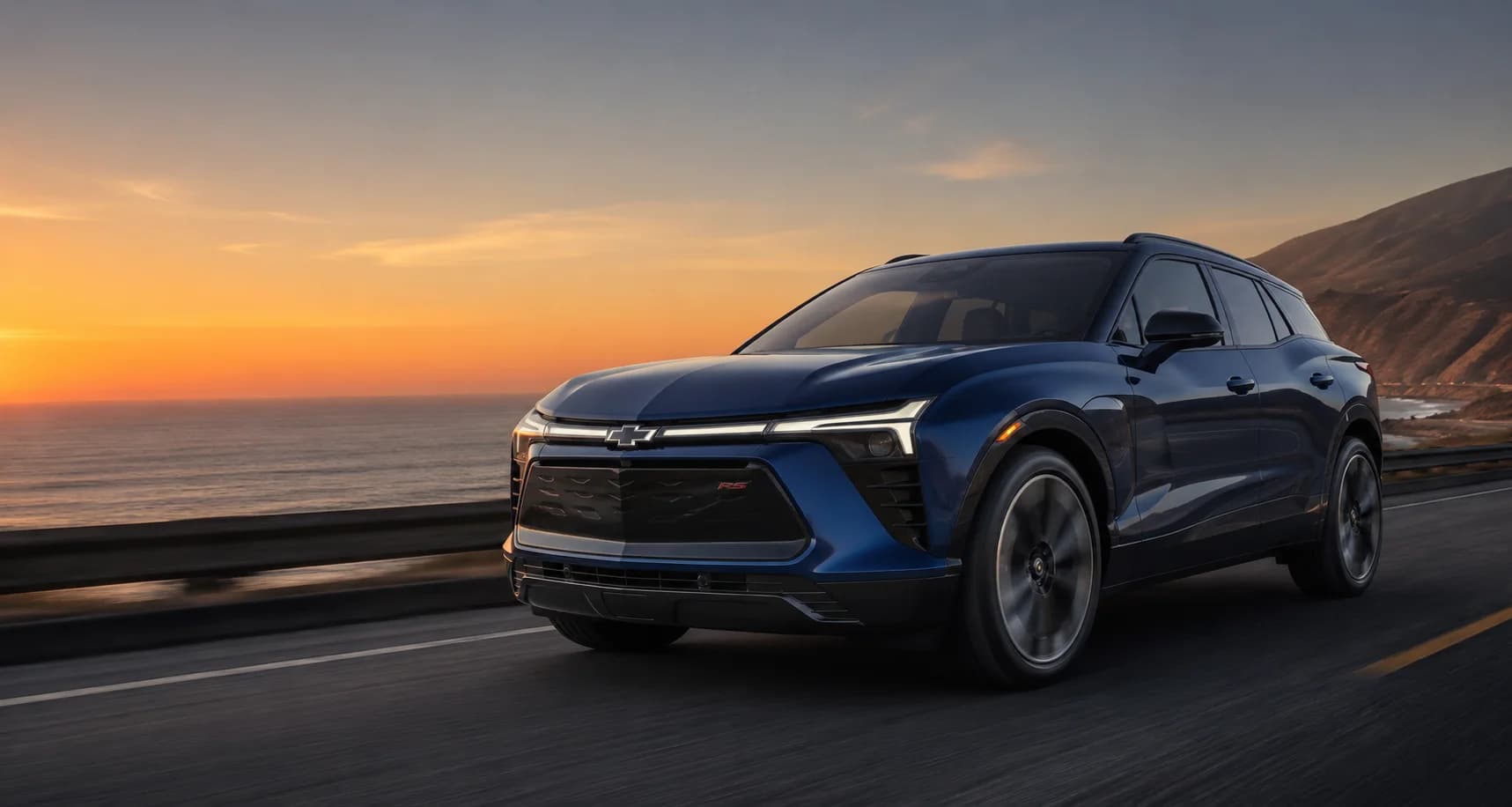 2026 Chevrolet Blazer EV in three-quarter front view
