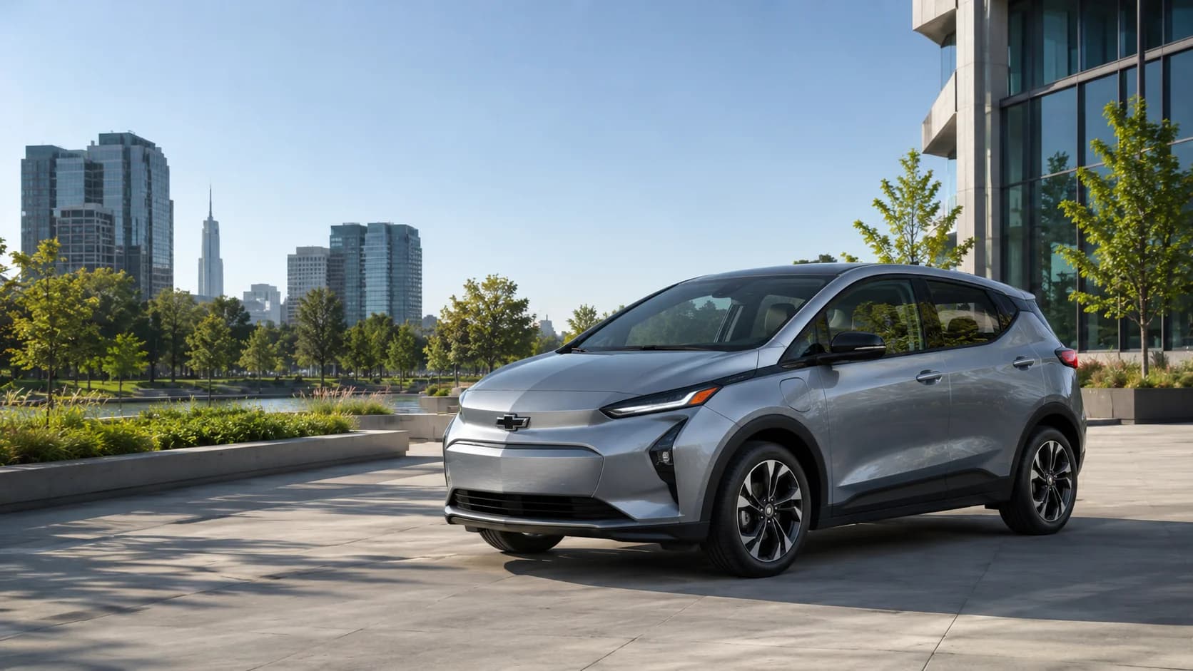 2027 Chevrolet Bolt in three-quarter front view