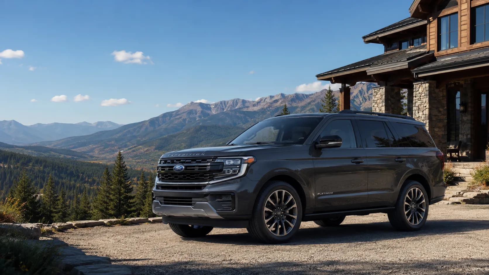 2026 Ford Expedition SUV in three-quarter front view