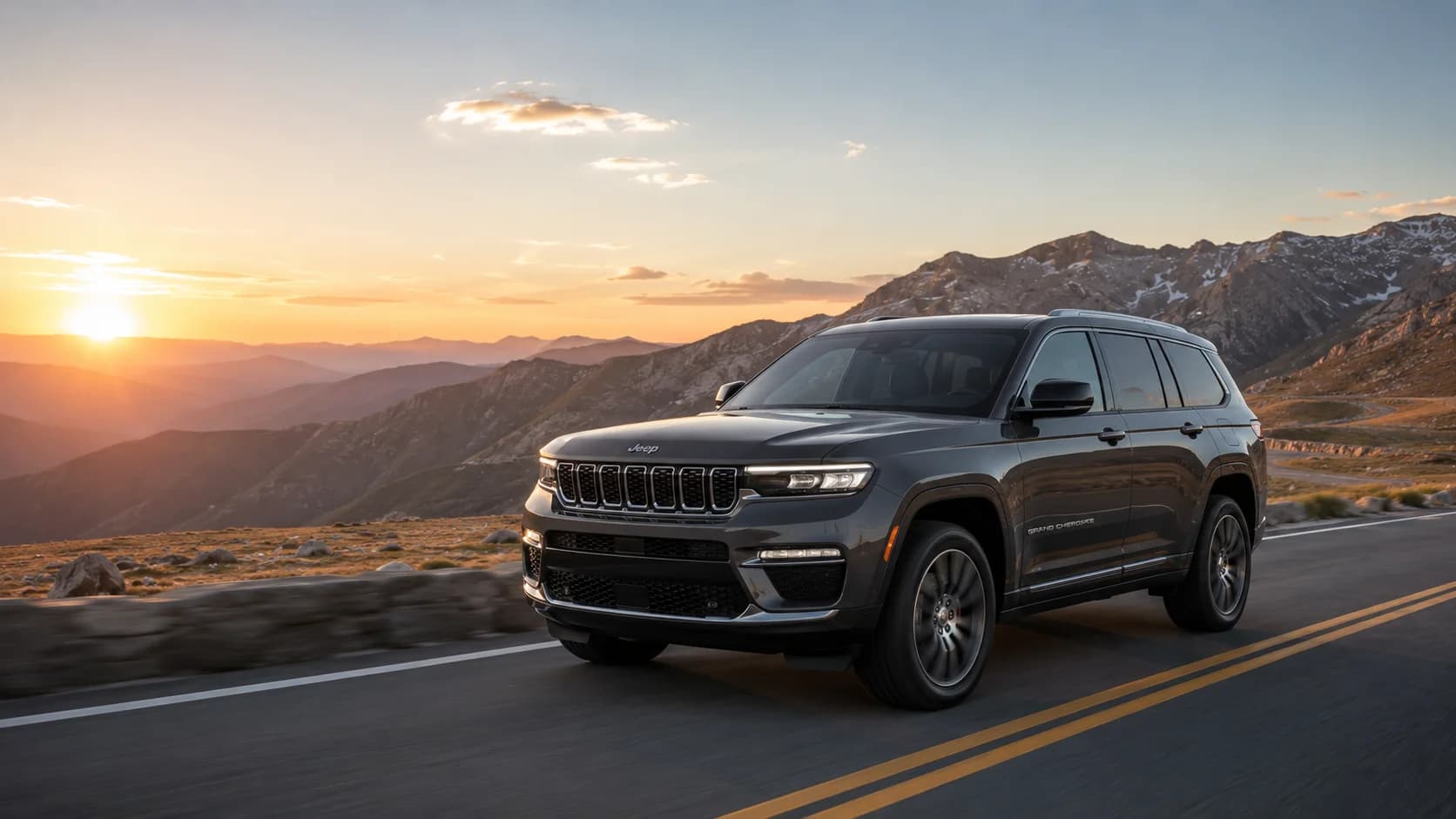 2026 Jeep Grand Cherokee Summit front three-quarter view