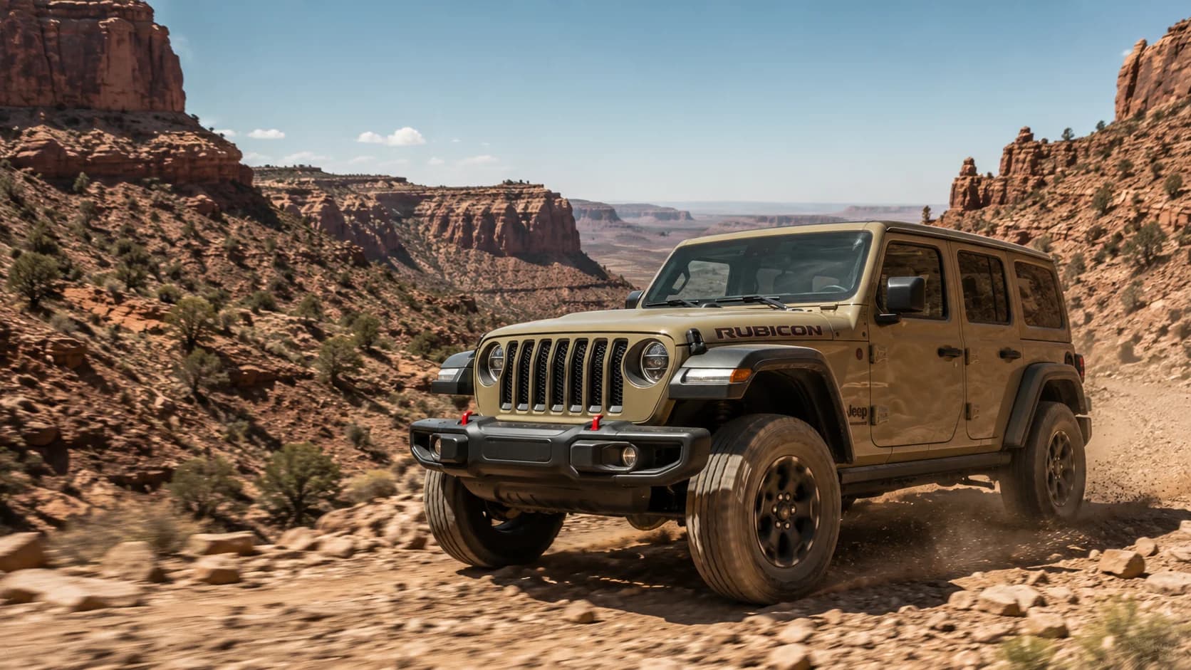 2026 Jeep Wrangler Unlimited Rubicon front three-quarter view