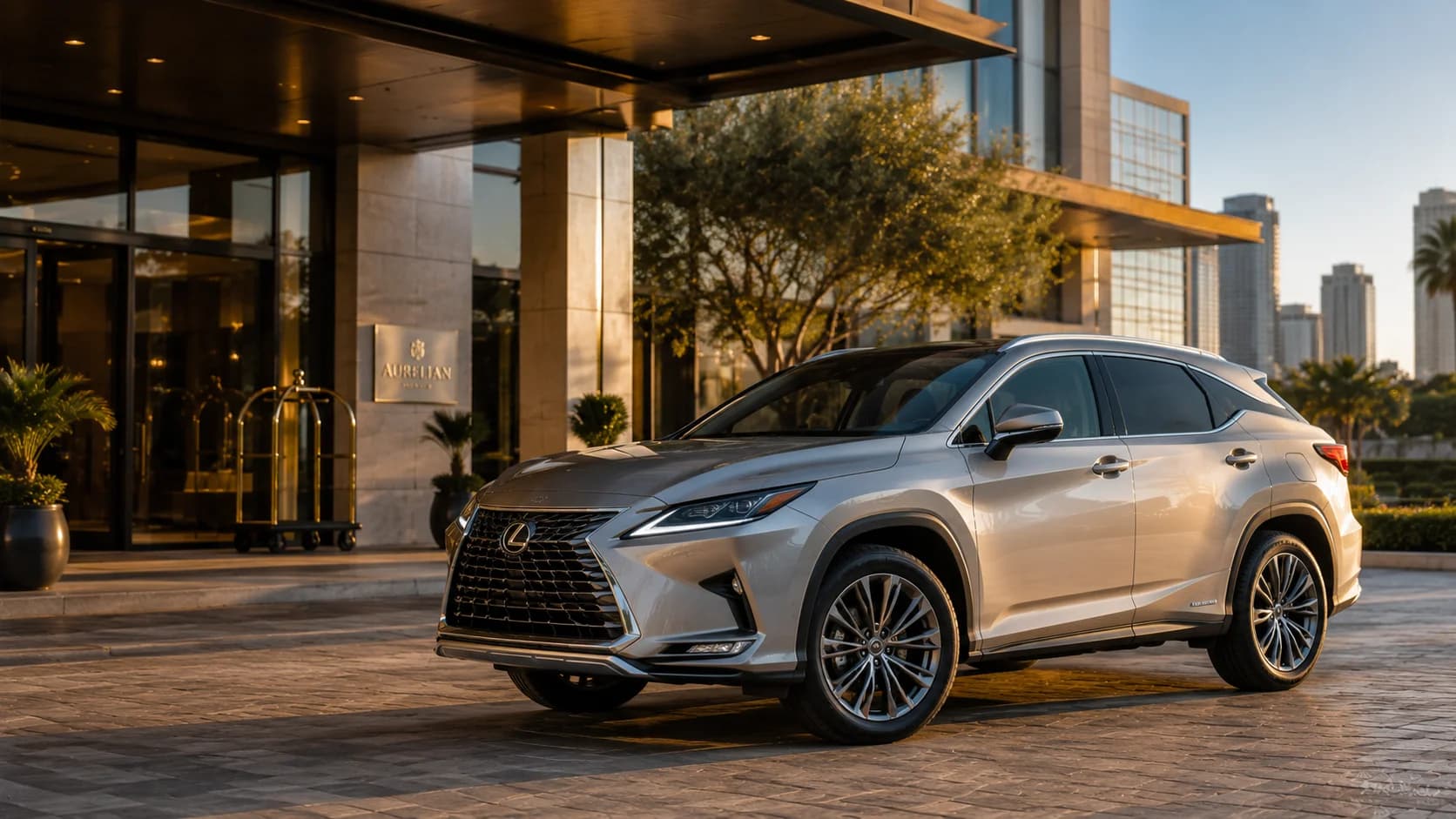 2026 Lexus RX 350h front three-quarter view