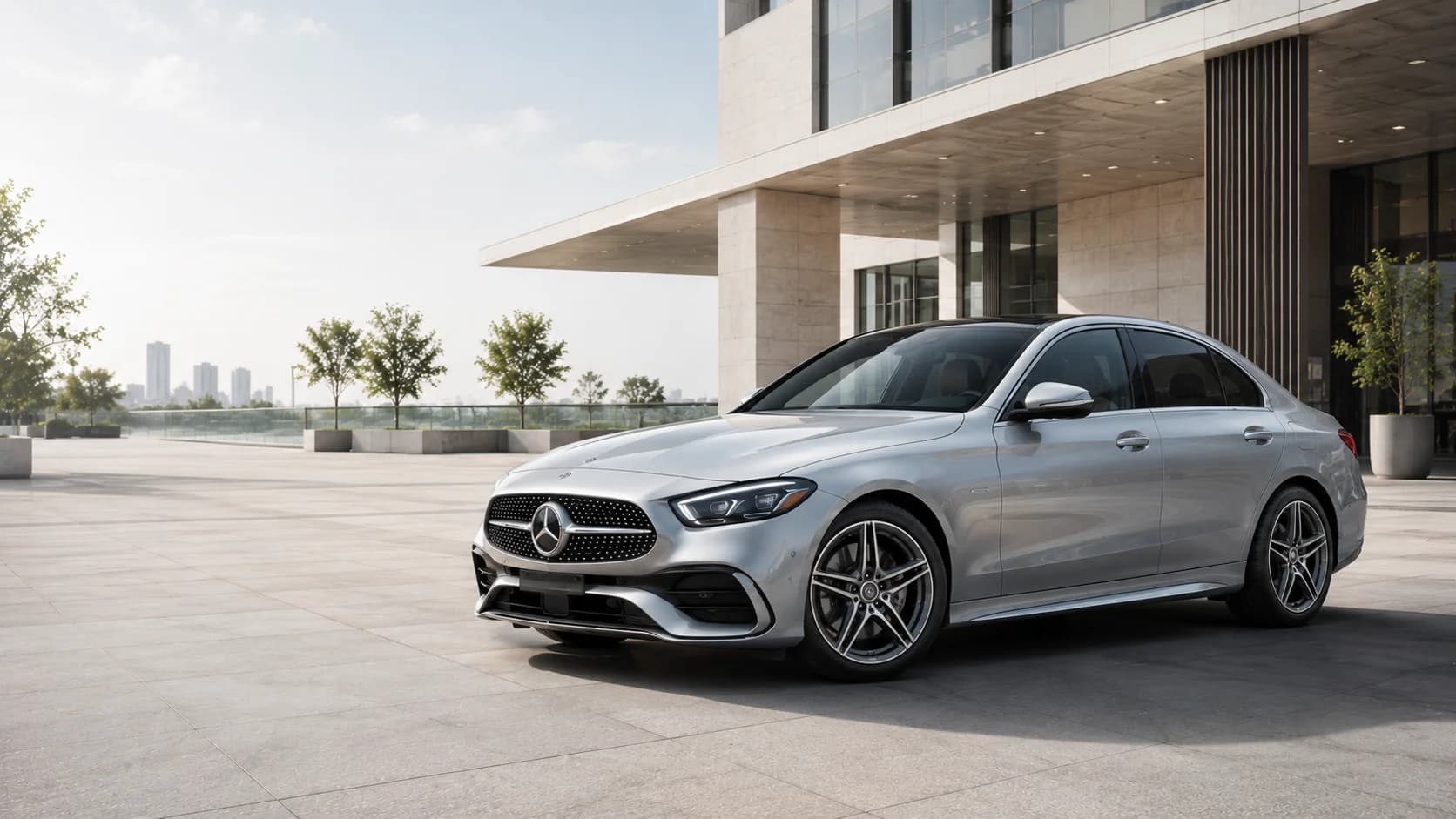 2026 Mercedes-Benz C-Class Sedan front three-quarter view