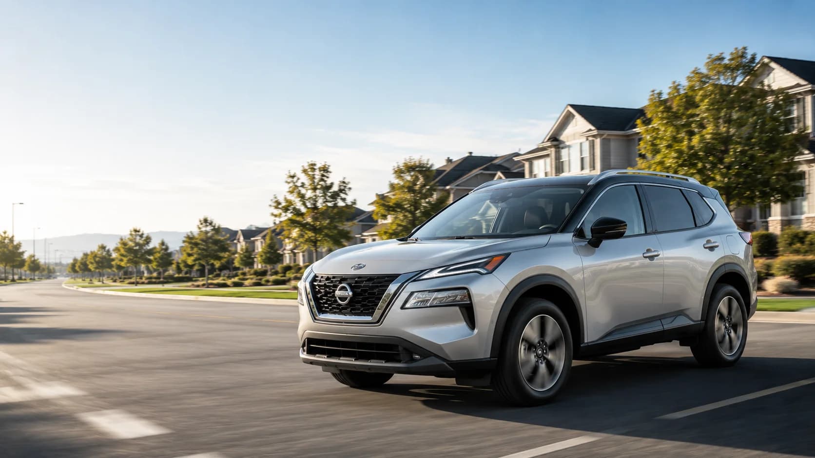 2026 Nissan Rogue Platinum AWD front three-quarter view